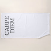 Strandtuch Carpe Diem (Vorderseite)
