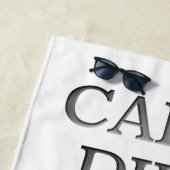 Strandtuch Carpe Diem (Beispiel)