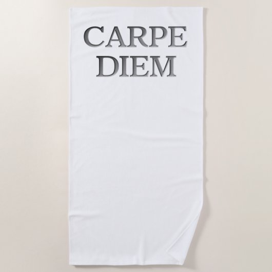 Strandtuch Carpe Diem (Vorderseite)
