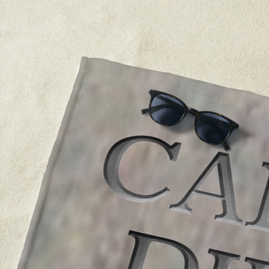 Strandtuch Carpe Diem Stone (Beispiel)