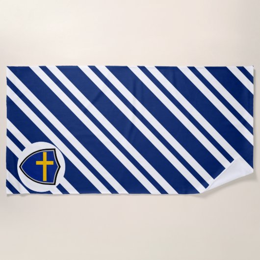 Strandtuch der schwedischen Flagge (Vorderseite)
