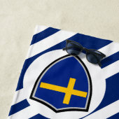 Strandtuch der schwedischen Flagge (Beispiel)