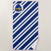 Strandtuch der schwedischen Flagge (Vorderseite)