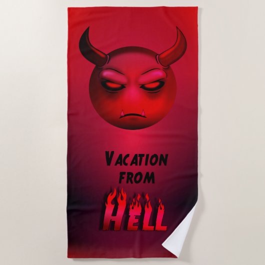 Strandtuch Devilmoji (Vorderseite)
