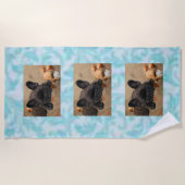 Strandtuch französische Bulldogge (Vorderseite)