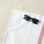 Strandtuch Frühling Beige & Weiß gestreift (Beispiel)