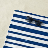 Strandtuch Frühling Robuste Blau-Weiß-Streifen (Beispiel)