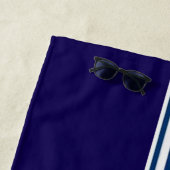 Strandtuch Frühling Robuste Blau-Weiß-Streifung (Beispiel)