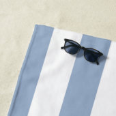 Strandtuch Frühlingspastell Blau-weiß gestreift (Beispiel)