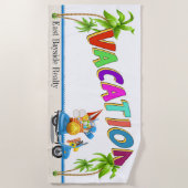 Strandtuch für Ihren Urlaub - Klicken Sie für die  (Vorderseite)