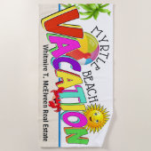 Strandtuch für Ihren Urlaub - Klicken Sie für die  (Vorderseite)