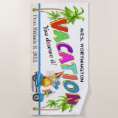 Strandtuch für Ihren Urlaub - Klicken Sie für die (Vorderseite)