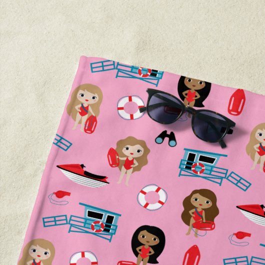 Strandtuch für Rettungsschwimmer (Beispiel)