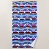 Strandtuch für Segelboote (Vorderseite)