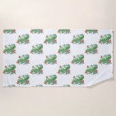 Strandtuch in tropischer Farbe (Vorderseite)