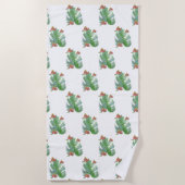 Strandtuch in tropischer Farbe (Vorderseite)