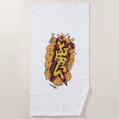 Strandtuch Kunst Graffiti (Vorderseite)