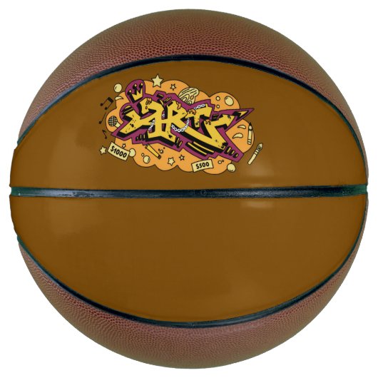 Strandtuch Kunst Graffiti Basketball (Vorderseite)