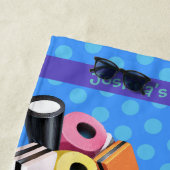 Strandtuch Licorice Süßigkeiten Allsorten. Blau (Beispiel)