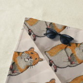 Strandtuch mit gelbem Hamster (Beispiel)