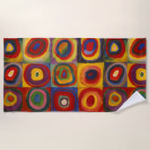 Strandtuch mit Kandinsky-Platz und -Circles (Vorderseite)