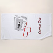 Strandtuch mit Kassette (Vorderseite)