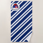 Strandtuch mit slowakischer Flagge (Vorderseite)