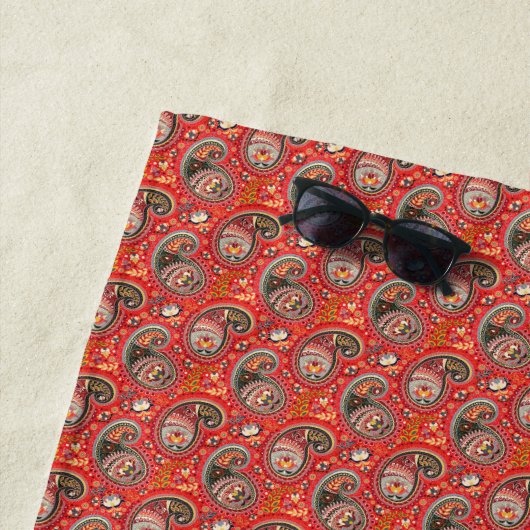 Strandtuch - Nahtloses Abstraktes Paisley (Beispiel)
