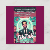 Strandtuch Quadratische Visitenkarte (Rückseite)