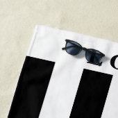 Strandtuch - Schwarz/Weiß (Beispiel)