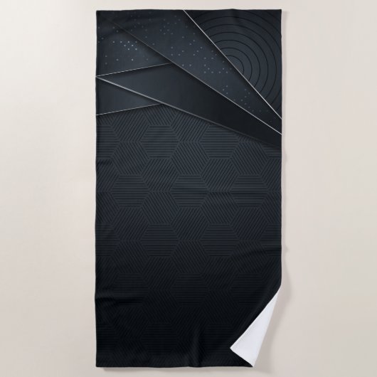 Strandtuch - Schwarze Schönheit (Vorderseite)