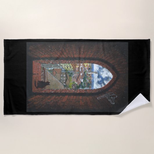 Strandtuch "Siena From Tower" (Vorderseite)