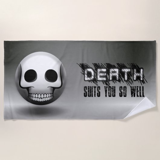 Strandtuch Skullmoji (Vorderseite)