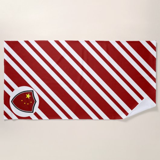 Strandtuch unter chinesischer Flagge (Vorderseite)