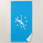 Strandtuch unter der Flagge von Corpus Christi (Vorderseite)