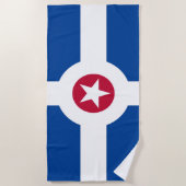 Strandtuch unter der Flagge von Indianapolis (Vorderseite)