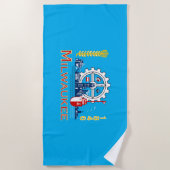 Strandtuch unter der Flagge von Milwaukee (Vorderseite)