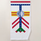 Strandtuch unter der Flagge von Tampa (Vorderseite)