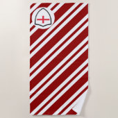 Strandtuch unter englischer Flagge (Vorderseite)