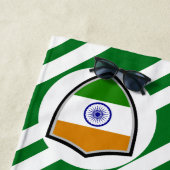 Strandtuch unter indischer Flagge (Beispiel)