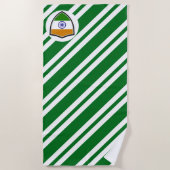 Strandtuch unter indischer Flagge (Vorderseite)