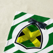 Strandtuch unter jamaikanischer Flagge (Beispiel)
