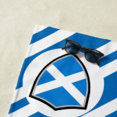 Strandtuch unter schottischer Flagge (Beispiel)