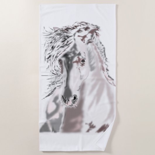 Strandtuch von White Horse (Vorderseite)