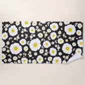 Strandtuch von White Poppies (Vorderseite)