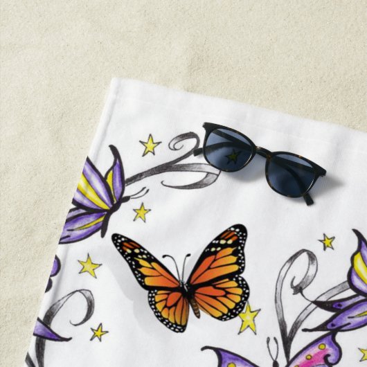 Strandtücher Butterfly (Beispiel)