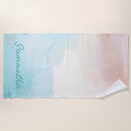 Strandtücher für Strandfarben, Monogram (Vorderseite)