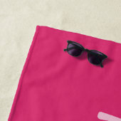 Strandtücher in Rosa Individuelle Name (Beispiel)