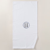 Strandtücher Personalisiertes Mit Monogramm LOGO (Vorderseite)