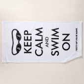 Strandtuchgeschenk für Schwimmer Behalten Strandtuch (Vorderseite)